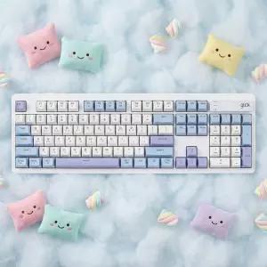 지클릭커 오피스프로 WK50 스카이시티 사일런스 M RGB 풀윤활 무소음 방수 무선 블루투스 멤브레인 키보드