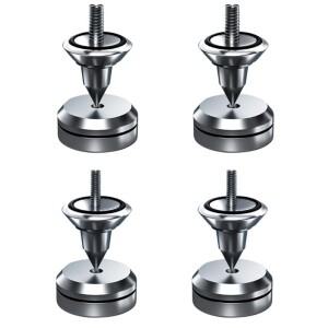 Q1FC M6 HIFI 오디오 스피커 앰프 스파이크 충격 방지 풋 패드 스테인리스 스틸 네일 스탠드