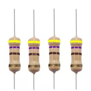 캘리포니아 JOS 470옴 탄소 필름 단일 고정 저항기 1 /2W(0.5와트) 5 공차 (470R 470 ω) 저항기(10 PCS)