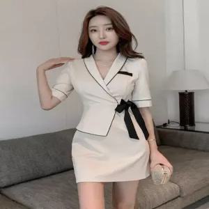 미용 에스테틱 피부관리사유니폼 가운 반팔 피부샵 애견