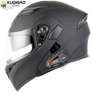 초경량 풀페이스 블루투스 투명 시스템헬멧 선바이져 블랙 스마트라이트 대형 내장형