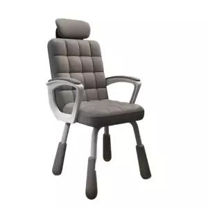 높이조절의자 바퀴없는 책상의자 편안한 공부 헤드형 컴퓨터의자 편한 사무용 라텍스 팔걸이