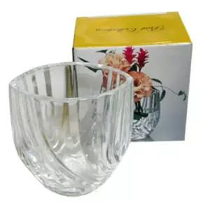 사사끼 식탁 화병 12cm인테리어꽃병 디자인 장식 웨이브 유리