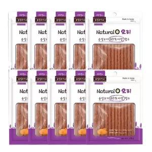 10개 묶음할인 네츄럴오 오리져키 100g강아지저 강아지 스틱 저스틱 오리저 훈련용간식 져키 저키 영양저