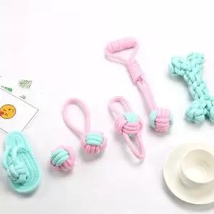 헬로제니 강아지 터그놀이 로프 장난감 6종 셋트그토이 훈련 터그 인형 그놀잇감 애견