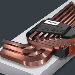 고강도 메가네 6각 육각 볼렌치 렌치 드라이버 9종 세트/다용도/작업용/조립/분해/수리/멀티