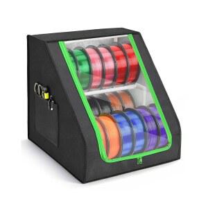 [포르르] FANGSUN 3D 프린터 필라멘트 보관함 u2013은 가정, 스튜디오 또는 작업장에서 프린팅 애호가를 위한 안정적인 사다리꼴 프레임과 포켓을 갖춘 최대 21개의 스풀, 2단 랙 및 정리함을 보관할 수 있습니다