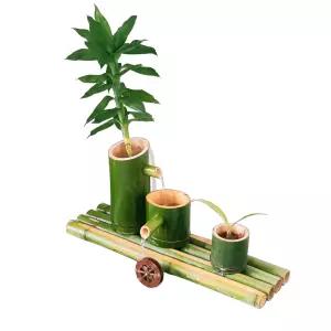 대나무분수 인테리어 실내 가습기 소품 물레방아 장식 폭포 장식품 미니분수대