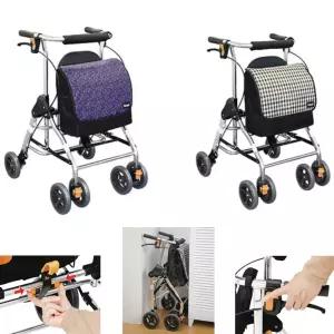 어르신 외출 수납가방 7단 높이조절 접이식 보조보행기 실버카 길동무 장보기