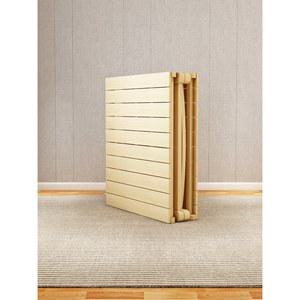 접이식 침대 원목 싱글침대 슈퍼 간병 휴게실 탄화협판 마루 70CM 당직 평상형