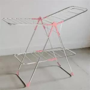 퍼팩트 2단 빨래 건조대 사각 창문 실내 수건 튼튼한 접이식