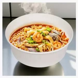 라면물 종이컵 일회용 종이 용기 라면 용기 인덕션 전용 무지 1600ml