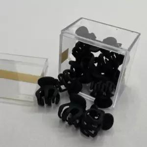 올림머리 블랙 반묶음 미니집게핀 10P 옆머리미니핀 옆머리 미니 집게핀