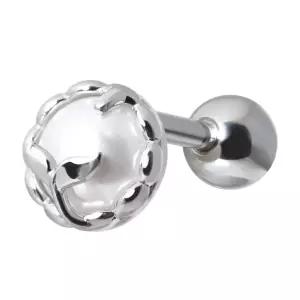 써지컬 스틸 진주 테일 고래꼬리 패션 피어싱 한쪽