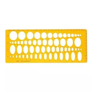 코링 템플레이트타원정규(327x130mm)/템플렛/특수자/템플레이트/제도용품/제도용자/모양자/타원자/제도자