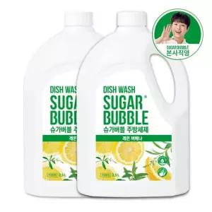 슈가버블 주방세제 레몬버베나 2.5L x 2개