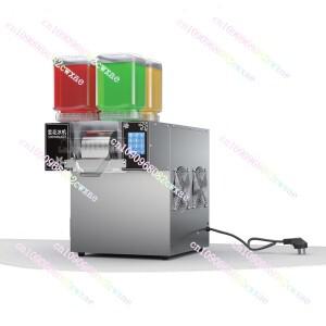 소라식 상업용 아이스크림 제조기 눈꽃 4통 무지개 색상 얼음 분쇄기 콘