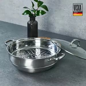 비스카 스테인리스 34cm 찜솥 세트