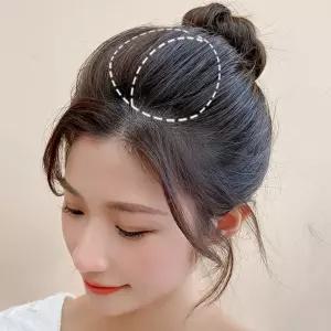 정수리가발 부분 볼륨 윗머리 빗핀 고정 자연스러 헤어가발 4컬러