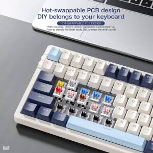 블루투스 키보드 휴대용 무소음 연결 개스킷 무선 모드 스왑 100 트라이 효과 머플러 노트북 기계식 키 구조 K8 조명