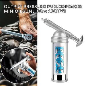 오일러 핸드 툴 자동차 액세서리 1000PSI 출력 압력 80cc 용량 합금 기계 휴대용 미니 소형 그리스 건