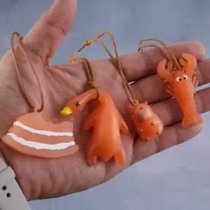 카피바라키링 야광 거위 고리 동물 펜던트 열쇠 키링 가방 오리 자외선 컬러