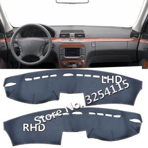 메르세데스 벤츠 S 클래스 W220, S280, CDI, S400, S500 용 가죽 대시보드 커버 패드, 자동차 액세서리