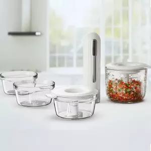 미니셰프 무선 핸들 다지기 풀세트 원터치 전동 멀티 만능 블렌더