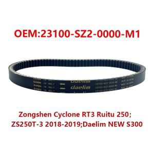 사이클론 RT3 RT2 ZS250T-3 2018-2019 Q3 XQ250 대림 NEW S300용 드라이브 벨트 23100-SZ2-0000-M1