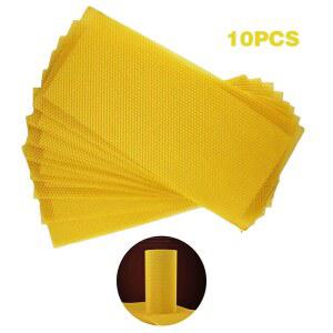 밀랍 파운데이션 프레스 몰드 양봉 도구 꿀 양초 메이커 풀 꿀벌 벌집 기계 시트 10