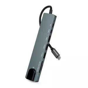 액센 MH11 C타입 8in1 올인원 멀티허브 PD 100W 4K@30 기가비트 LAN USB3.0 삼성DeX지원