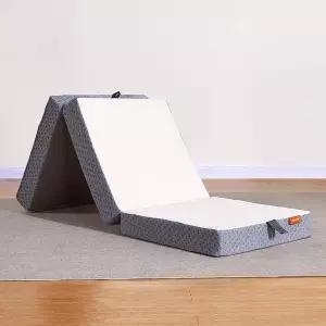 스위트나이트 트라이 접이식 매트리스 - 접을 수 있고 세탁 가능한 커버가 있는 4인치 싱글 사이즈 미끄럼