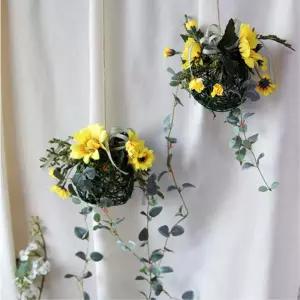 거실 장식 가드닝 해바라기 조화모빌 볼 화사한 장식용 손님초대 카페