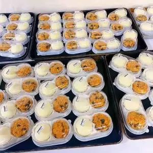 1구 화과자케이스 양갱 만주 용기 두쫀쿠 100개 2구