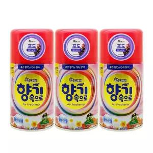 향기속으로 자동분사기 캔리필 포도 x 3개 방향제