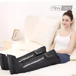 월딘 바이브코치 공기압 다리 마사지기 L3 무선 허벅지마사지기 파워 에어 종아리 발목 발 안마기 블랙