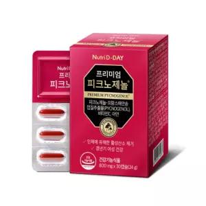 뉴트리디데이 피크노제놀 비타민C 아연 선물 30캡슐 BNS