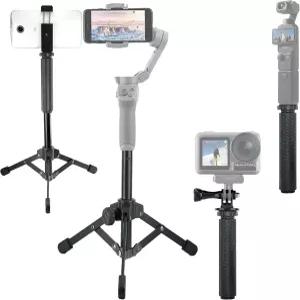 DJI 오스모 모바일 SE 7P 7 6 5 4 / 포켓 3 2 1 액션 카메라 프로 휴대용 삼각대 스탠드 및 셀카봉 키트