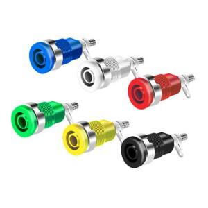 2개세트 4MM 바인딩 포스트 멀티테스터기 멀티미터 장비 바나나 소켓 고전압 외장 터미널  프로브 커넥터