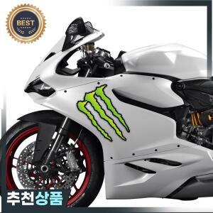 데몬 클로 몬스터 오토바이 기관차 방수 반사 스티커 그린 자동차 도미네어링 카 스티커