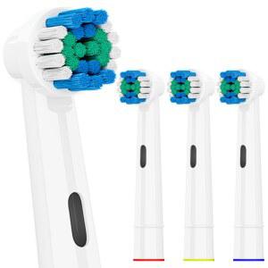 4개, 8개, 12개, 20개 팩, 오랄비 전동칫솔 호환 교체용 칫솔모, 프로 1000 7000용 칫솔모 리필