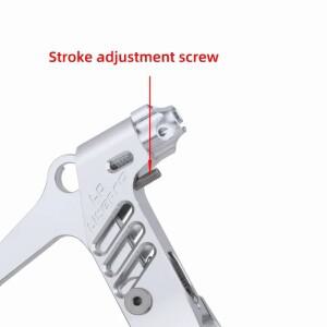 1쌍의 자전거 브레이크 레버 알루미늄 합금 CNC 와이어  핸들 22.2mm 접이식 Brompton