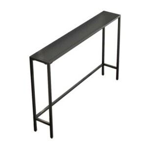 좁은 콘솔 얇은 복도 수납장 장식장 선반 슬림 데스크 블랙 철제