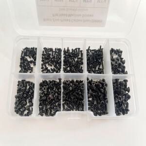 500pcs 노트북 컴퓨터 아연 도금 탄소강 나사 키트 도시바 HP 호환 De Lenovo MSI Asus 용 M2 M2.5 M3 적합