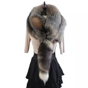 리얼 넥워머 목도리 선물 밍크퍼 스카프 폭스퍼