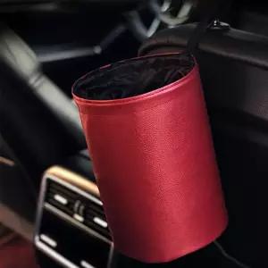 뒷자석 방수 가죽 고급 추천템 자동차휴지통 차량용 쓰레기통 접이식 인기 조수석