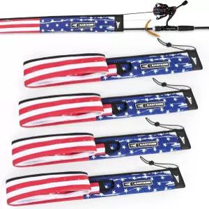 캐스트킹 메쉬가드 막대 양말 낚싯대 슬리브 네오프렌 커버 내장형 걸이 루프 및 조절 가능한 랜야드 주조