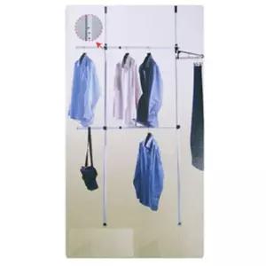 [라일리생활건강] Rly 행거 2단 폴행거 옷장 선반 옷정리 드레스룸 스