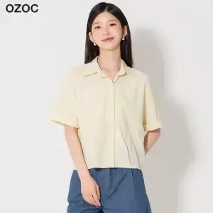 오조크 백턱 포인트 숏 블라우스