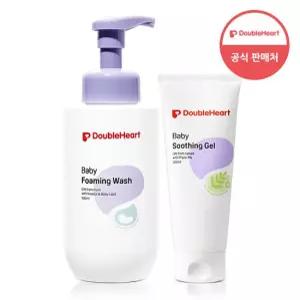 더블하트 베이비 포밍워시 500ml+수딩젤 200ml